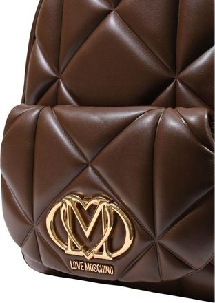 Love Moschino Womens Brown Polyethylene Backpack