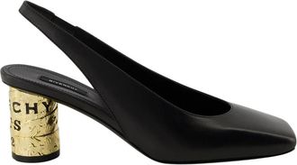 Givenchy Tape Slingback Pumps - Dames - Pumps - Zwart - 38 EU - Leer - Schoenen