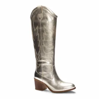 Chinese Laundry Womens Upwind Western Boot In Gold