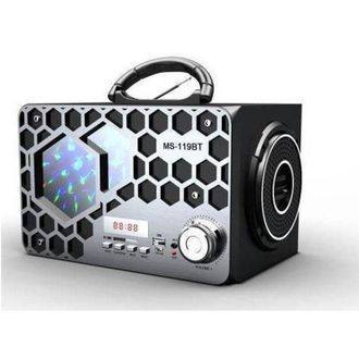 Trade Shop Trade Shop Traesio - Speaker Cassa Portatile Bluetooth Led Vari Colori Fm/sd/usb Smartphone Ms-119bt
