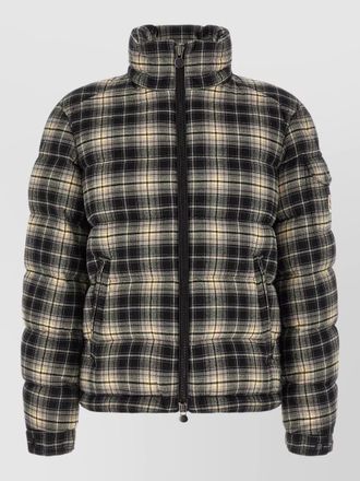 Moncler checked down puffer jacket