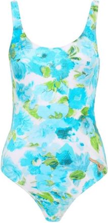 Chlo&eacute; Bedrukte Badpak - Dames - Badpakken - Blauw - S - Badmode