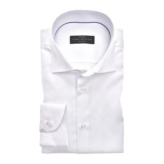 John Miller Heren, Overhemden, Wit, Maat: 4XL Katoen