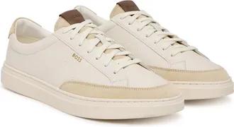 HUGO BOSS Smooth Leather Sneakers - White