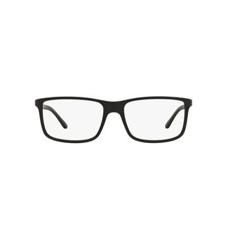 Polo Ralph Lauren Rectangular Optical Frame - male - Polo Ralph Lauren - Glasses - Black - 55 MM - Accessories
