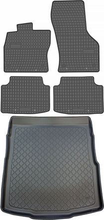 OEM Volkswagen Passat B8 Sed&aacute;n Desde Diciembre De 2014. Juego De Alfombrillas De Goma Para Coche Y Alfombrilla Para Maletero