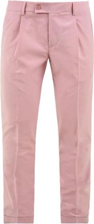 Daniele Alessandrini Gemma 58 Broeken - Heren - Slim Fit Broeken - Roze - L - Leer - Broeken