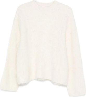 Soft Goat Trui met ronde hals - Dames - Cashmere truien - Wit - M - Kasjmier - Truien & Vesten