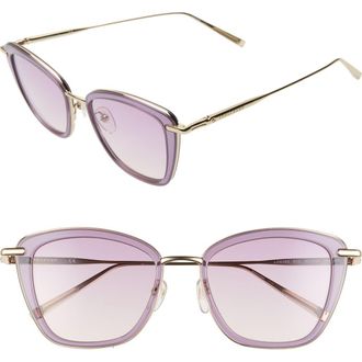 Longchamp Roseau 52mm Gradient Square Sunglasses in Purple at Nordstrom Rack