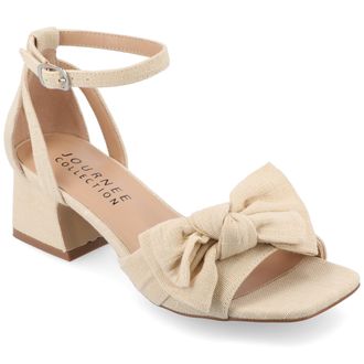 Journee Collection Women & apos;s Zevi Medium and Wide Width Dress Sandals