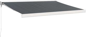 vidaXL Toldo Retr&aacute;ctil Aluminio Y Tela Gris Antracita 3,5x2,5 M Vidaxl
