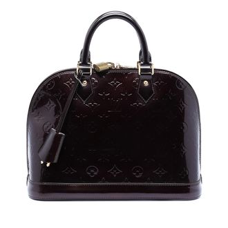 Louis Vuitton Pre-owned Womens Monogram Vernis Alma Pm - Dark Brown Leather - One Size