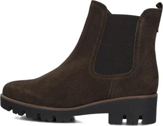 Gabor Bruine Su&egrave;de Chelsea Boots Model 051 - Dames - Chelseaboots - Bruin - 35 EU - Su&egrave;de - Schoenen