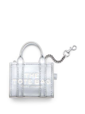 Marc Jacobs The Nano Tote charm - women - Leather - One Size - Silver
