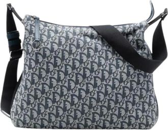Dior Pre-owned Cross Body Bags, female, Blue, Size: ONE SIZE Pre-owned Canvas Crossbody Bag
