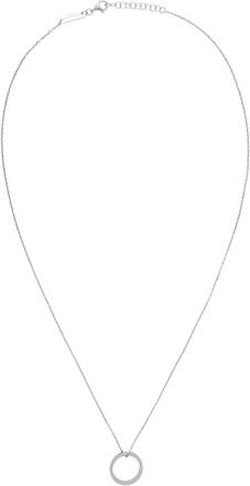 Maison Margiela Logo Ring Necklace - Dames - Kettingen - Grijs - ONE Size - Accessoires