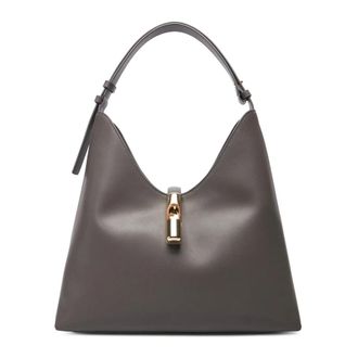 Furla Shoulder Bags, female, Gray, ONE SIZE, Goccia Hobo Bag