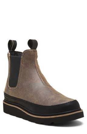 Sorel Slabtown 62 Waterproof Chelsea Boot in Canoe/Black at Nordstrom Rack, Size 8.5