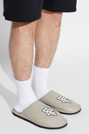 Off-white Slides With A Patch, Mens, Grey