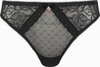 Ted Baker Womens Etta Floral Patterned Thong - Black - Size: 20 3xl