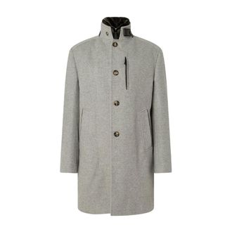 Windsor Single-Breasted Coats - Heren - Mantel - Grijs - 2XL - Wol - Jassen