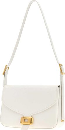 Balenciaga Womens Clicca Shoulder Bag White Lamb
