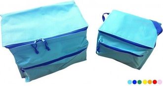 Trade Shop Trade Shop - Set 2 Borse Termica 24l + 10l Frigo Pranzo Spiaggia Mare Picnic Termico Pieghevole