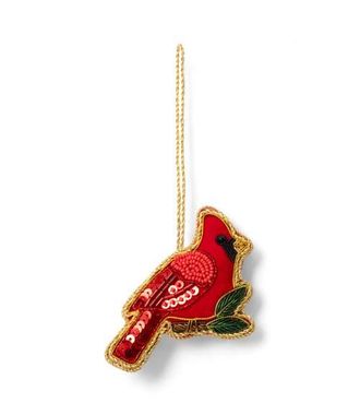 Matr Boomie Larissa Plush Cardinal Beaded Fabric Ornament - Embroidered at Nordstrom