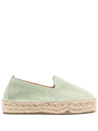 Maneb&igrave; slip-on suede espadrilles - Green