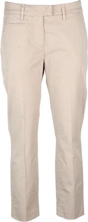 Dondup broek - Dames - Slim Fit Broeken - Beige - W28 - Katoen - Broeken