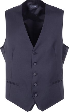 Tagliatore Gilet 100% Lana Vergine Black