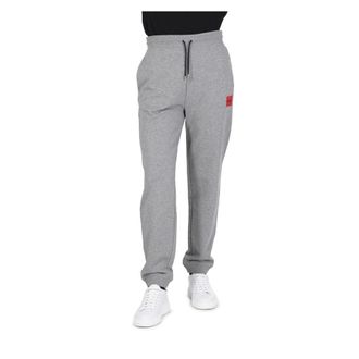 HUGO BOSS Dames, Broeken, Grijs, Maat: S Katoen