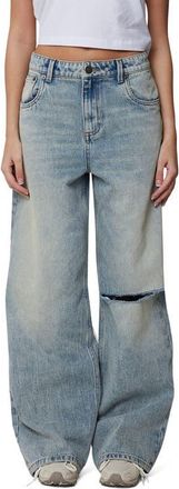 Good For Nothing Denim Ripped Jean in Blue at Nordstrom, Size 10