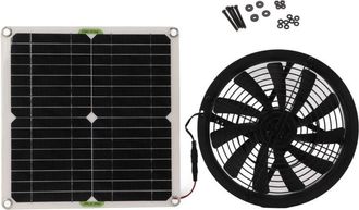 OEM Ventilador Solar, 10 Pulgadas De Di&aacute;metro, 100 W, Para Caravanas, Yates, Invernaderos Y Ba&ntilde;os
