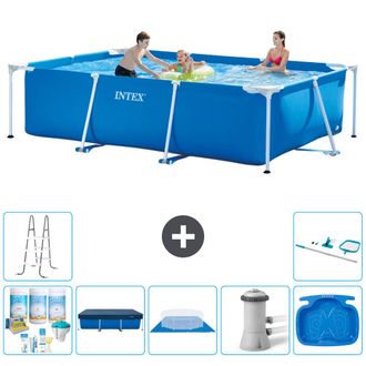 Intex Piscina Con Estructura Rectangular - 300x200x75 Cm - 7-piezas S21127