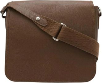 Louis Vuitton Pre-owned Taiga Schoudertas - Heren - Vintage Schoudertas - Bruin - ONE Size - Leer - Vintage