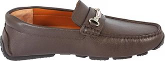Bally Pitaval Brown Leather Loafers, Brand Size 5.5 ( US Size 6.5 )