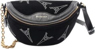 Balenciaga Pre-owned Vintage Belt Bag - Dames - Vintage Heuptassen - Zwart - ONE Size - Leer - Vintage