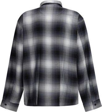 Amiri Plaid Flannel Shirt - Gray