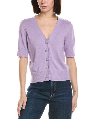 CeCe by Cynthia Steffe Cece V-Neck Wool-Blend Cardigan