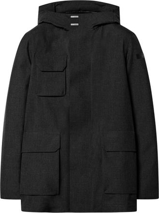 Roberto Ricci Design Terzilio Floating Field Hood Jkt - Heren - Zomerjassen - Zwart - L - Wol - Jassen
