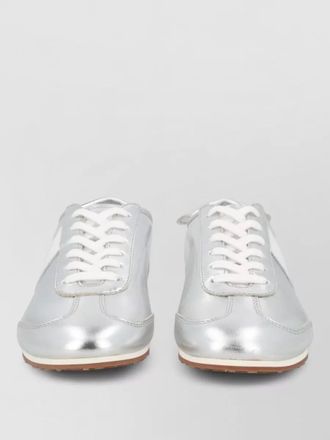 Marine Serre leather low-top sneakers