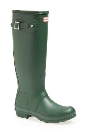 Hunter Original Tall Rain Boot in Hunter Green at Nordstrom, Size 10