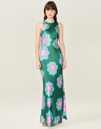 Omnes Womens Jai Dress in Cosmos Print - Size: 12