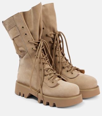 【関税込み】JW Anderson ベージュ レザー コンバットブーツ J.W.Anderson Beige Combat Leather Boots from $485.00 - on