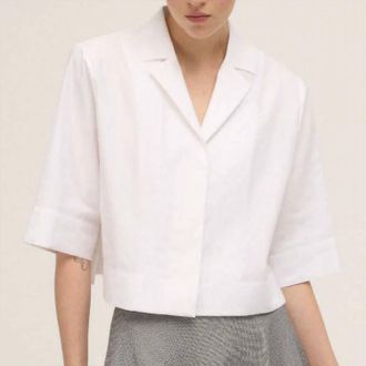 ottod'Ame Notch Lapel Shirt In Bianco