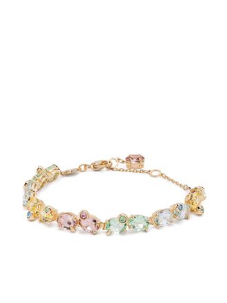 Swarovski Tennis Gem bracelet - women - Swarovski Crystal/Gold Plated Brass - M