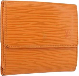 Louis Vuitton Pre-owned Wallets, female, Orange, Size: ONE SIZE Pre-owned Vintage Epi Leather Wallet