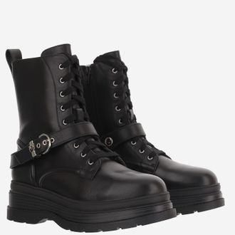 Pinko Womens Leather Ankle Boots Eva Black Upper: Cow