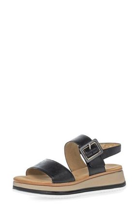 Gabor Slingback Wedge Sandal in Black at Nordstrom, Size 6.5Us